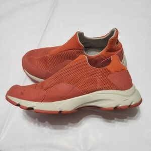 L.L. Bean Athletic Orange Beige Slip-on Platform Sneakers Women's 10 M Active